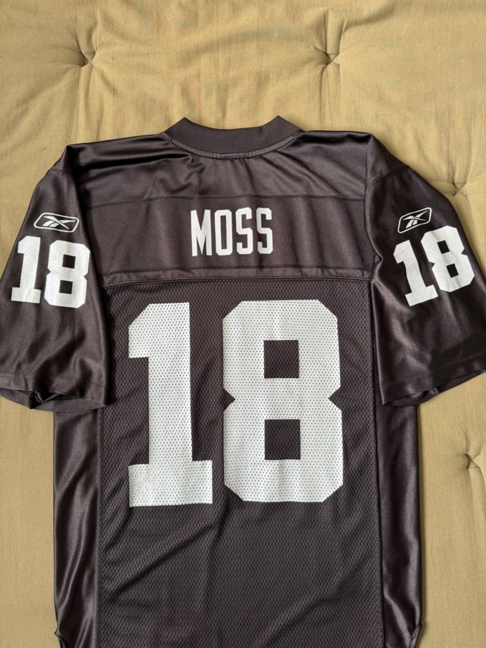 Randy Moss Oakland Raiders Reebok On-Field NFL Jersey Small